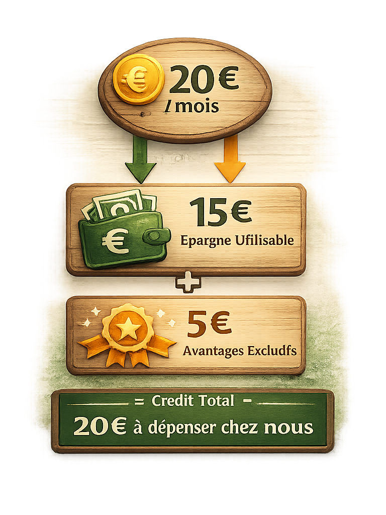 Schéma de répartition du crédit